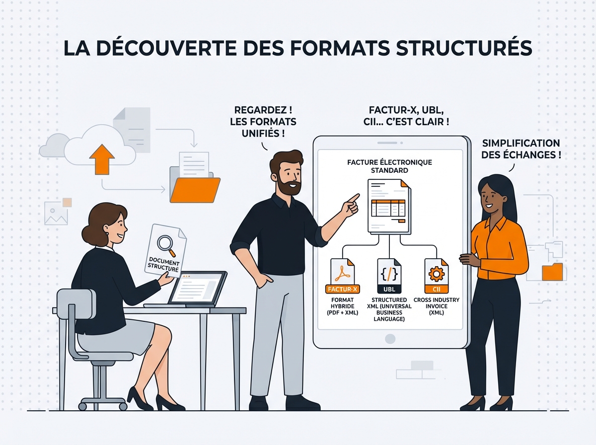 Les formats de facturation électronique acceptés : Factur-X, UBL, CII